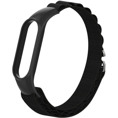 Ремінець до фітнес браслета Armorstandart AlpinaStyle Band для Xiaomi Mi Band 7/6/5/4 Black (ARM64987), фото 1