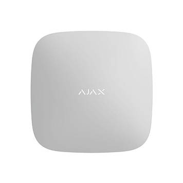 Інтелектуальна централь Ajax Hub 2 Plus (8EU/ECG) UA white з підтримкою 2 SIM-карток, LTE і Wi-Fi, підтримкою