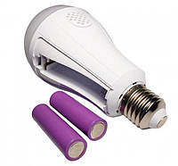 Лампочка з акумулятором 2 x18650 20w ART 8442 Енергоощадна лампочка  ⁇  Led лампа E27