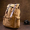 Рюкзак туристичний текстильний унісекс Vintage 20610 32х47х15 см Коричневий, фото 7