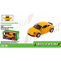 Машина мет. АВТОПРОМ 1:38 Volkswagen The Beetle откр..двери короб. 14 5*6 5*7с 4349