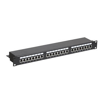 Патч-панель Hypernet 24 порти FTP 1U кат. 5Е 19" PP-KFSTP24
