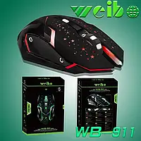 Игровая мышка для геймеров Weibo WB-911 беспроводная с RGB подсветкой