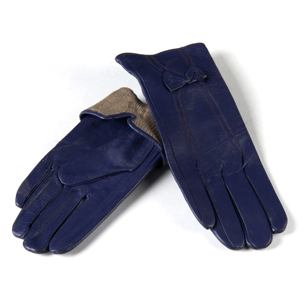 PODIUM Рукавичка Жіноча шкіра (Ш) F23 мод4 синій st20 Розпада
