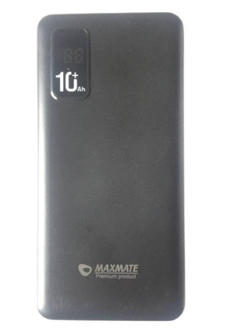 Повербанк Maxmate 10000mAh MMP10L з індикатором чорний