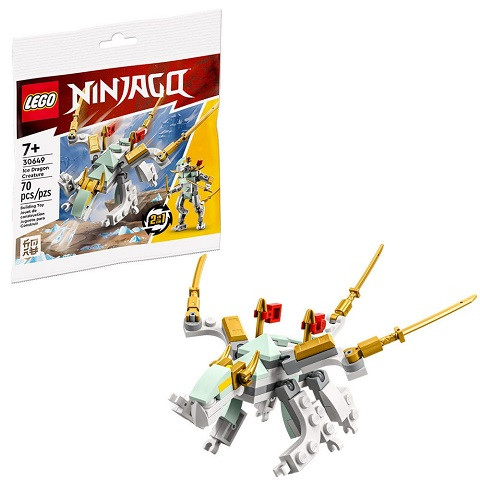 Мініфігурка колекційна LEGO Ninjago 30649 Icy Dragon Крижаний дракон 