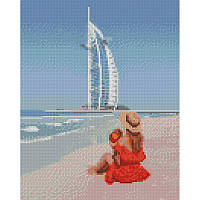 Алмазная мозаика Девушка в Дубае Strateg 30х40 см HX488
