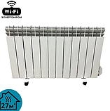 Обігрівач масляний алюмінієвий Gladiator HYBRID 12 секцій, термостат 2000Вт Wi-Fi керування, фото 2