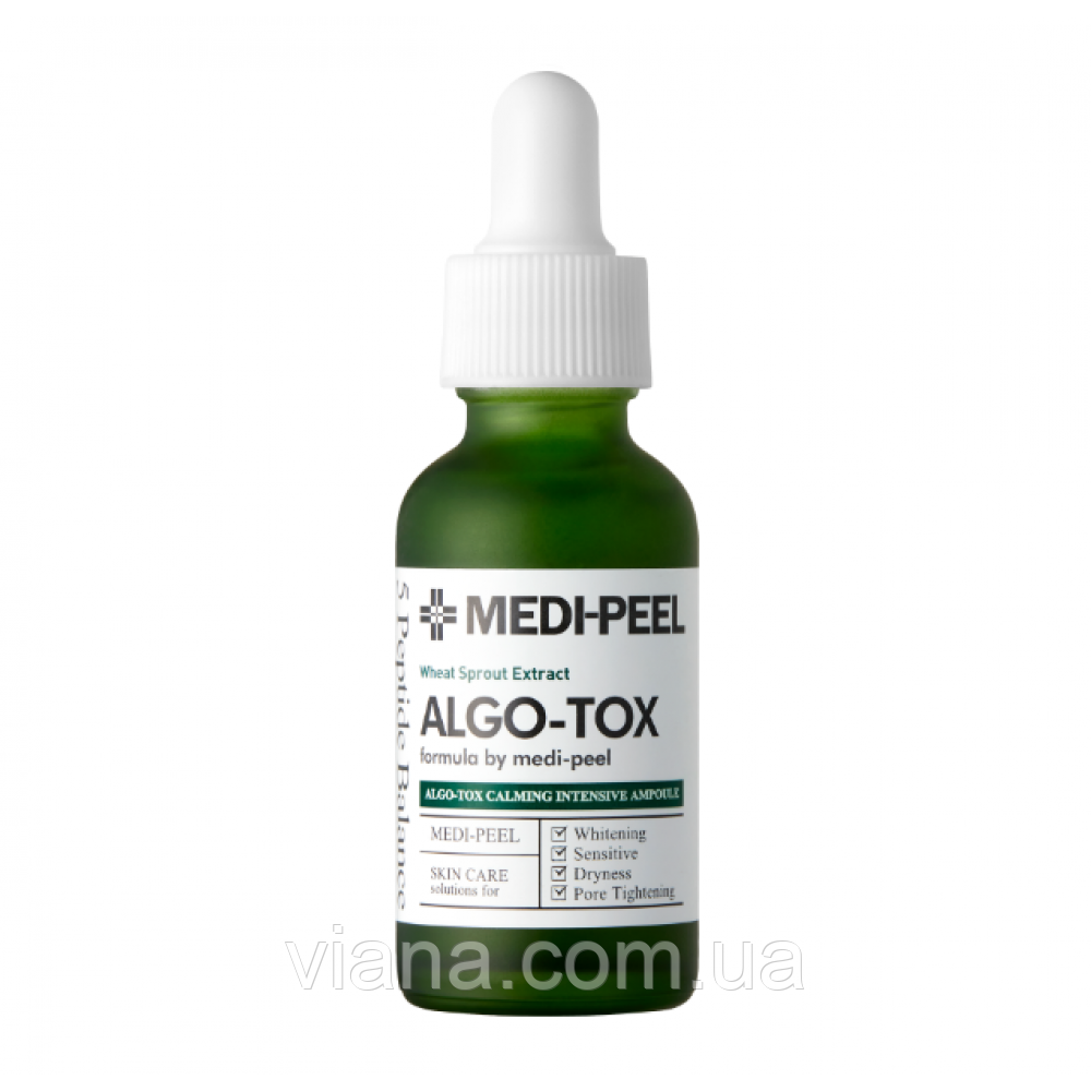 Ампульна сироватка з ефектом детоксикації з паростками пшениці Medi-Peel Algo-Tox Calming Intensive Ampoule