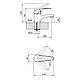 Змішувач для раковини Agua Leon - C011, фото 2