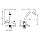 Змішувач для кухні Agua Toledo - C033, фото 2