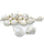 Цибуля сіянка Сноу Бол, 1 кг, біла середня 10-21 мм, (BROER), фото 2