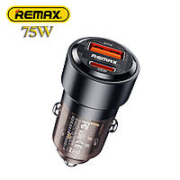 Автомобильное зарядное устройство 75W REMAX Walking Series PD+QC 1C+1A Fast Car Charger RCC360