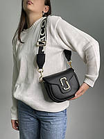 Marc Jacobs Small Saddle Bag Black/Gold 18 х 16 х 7 см женские сумочки и клатчи высокое качество