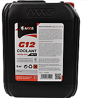 Антифриз Axxis Сoolant G12 Ready-Mix -36°C канистра 5 кг Red