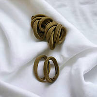 Резинка для волосся з мікрофібри 5 см.Гірчична