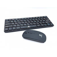 Бездротова клавіатура та миша комплект із USB адаптером для комп'ютера ПК Zornwee G1000 чорного кольору