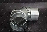 Відведення 90° Ø 100 Товщина цинк. 0.5 мм, фото 10