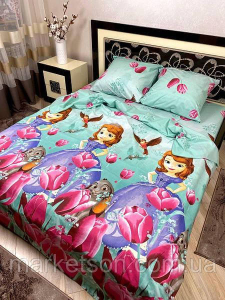 Дитяча полуторна постільна білизна Принцеса Софія