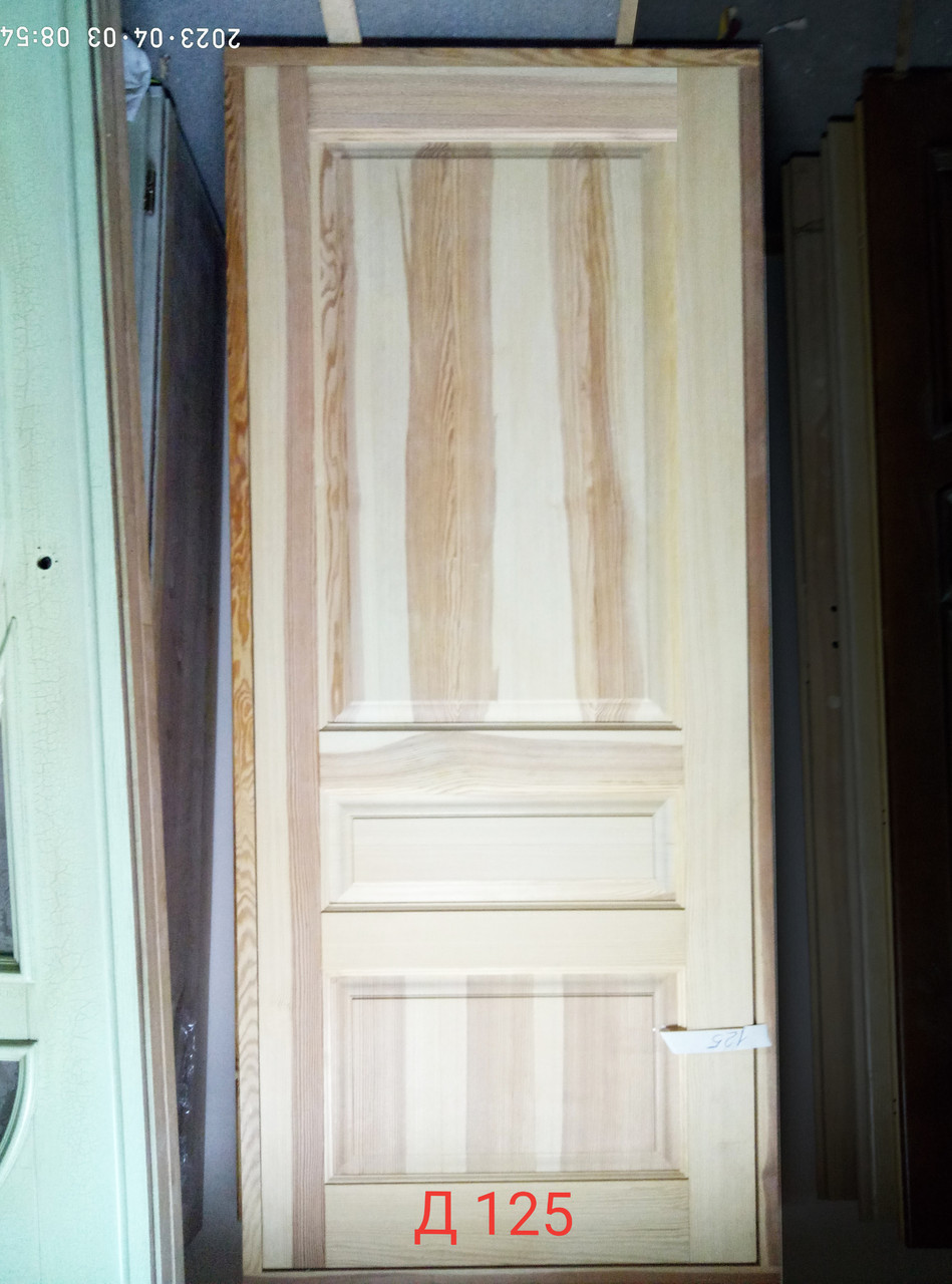 Д-125 дверний блок із сосни, фото 1