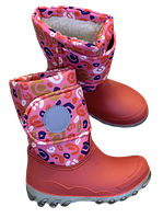 Дитячі зимові чобітки для дівчинки, рожеві. Теплі та непромокаючі чоботи