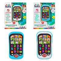 Игрушка Телефон музыкальная разв. Kids Hits арт. KH03/001 (96шт) "Привет, Ферма", батар в комплекте, 2 цвета