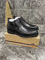 Зимние туфли / ботинки YALASOU (кожа, натуральный мех) хорошее качество Размер 40 (26 см)