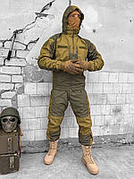 Тактический демисезонный костюм на флисе олива Армейский военный костюм олива на флисе