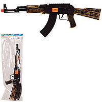 Игрушечный Автомат-трещетка AK47-112 (144шт/2) в пакете 18*54.5 см, р-р игрушки 49.5 см