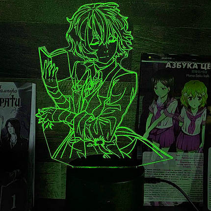 Акриловий світильник-нічник Осаму Дазай 2 зелений tty-n002313, фото 1