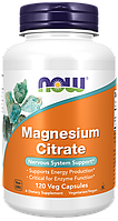 Магний Цитрат now foods magnesium citrate 120 капсул