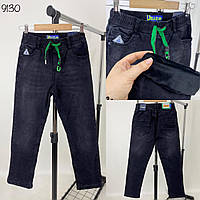 Штани підліткові джинсові утеплені для хлопчика 9130