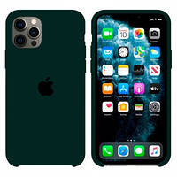 Чехол - накладка для IPhone 12 / бампер на айфон 12 / Dark Green / Soft Case