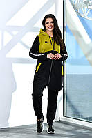Модный прогулочный спортивный костюм батал: длинная кофта+штаны , р.50-64, разные цвета