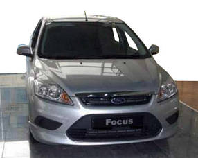 Ford Focus 2005-2008 Sedan Накладка на передній бампер (під фарбування) AUC Тюнінг переднього бампера Форд Фокус