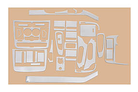 Mercedes Viano 2004-2006 накладки на панель Meric колір алюміній електронна кліма AUC Накладки на панель