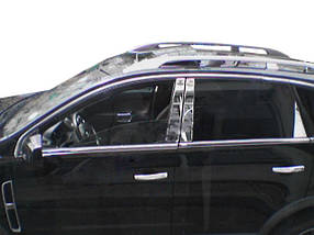 Opel Antara Комплект хрому навколо бічних вікон (нерж) AUC Накладки на двері Опель Антара
