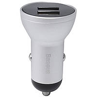 АЗУ Car Charger | 24W | 2U | Digital Display Baseus (CCBX-0S) Silver