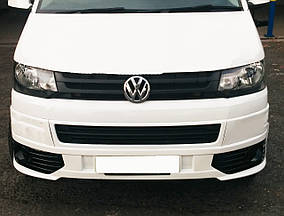 Volkswagen T5 2010-2015" Накладка на передній бампер SportLine AUC Тюнінг переднього бампера Фольксваген Т5