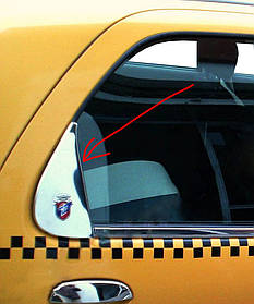 Fiat Albea Хром трикутник на скло (неірж.) AUC Хром молдинг Фіат Альбеа