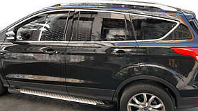 Ford Kuga 2008-2013 Верхня окантовка скел (нерж) AUC Хром молдинг Форд Куга