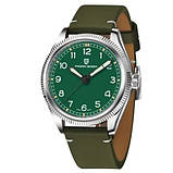 Чоловічий кварцовий годинник з сапфіром Pagani Design PD-1765 Silver-Green-Green, фото 2