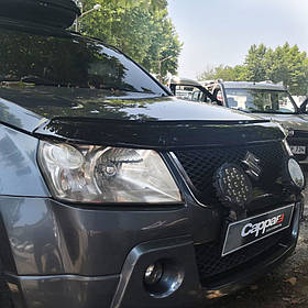 Suzuki Grand Vitara 2005-2014 гг. Дефлектор капота (Eurocap) AUC Дефлектор на капот Cузури Гранд Вітара