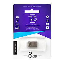 Накопичувач USB Flash Drive T&G 8gb Metal 106 Колір Сталевий