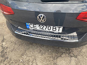 VW Passat B8 SW Накладка на задній бампер Carmos V1 AUC Накладки на задній бампер Фольксваген Пассат Б8