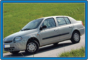 Renault Clio 1998-2005 Накладки на дверні ручки 4 двері Carmos AUC Накладки на ручки Рено Кліо 2