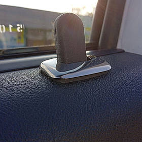 Dacia Duster Накладки на внутрішні кнопки (4 шт., нерж) AUC Накладки на панель Дачия Дастер