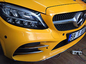 Накладки на протитуманки Mercedes C-сlass W205 2014-2021 рр.