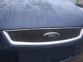 Ford Focus 2005-2008 Зимова накладка на решітку глянсова AUC Зимові заглушки Форд Фокус 2