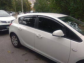 Opel Astra J (HB) 2010+ Вітровики (4 шт., HIC) AUC Дефлектори вікон Опель Астра Дж
